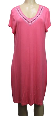 Vestido para mujer Design History elástico manga corta coral talla XL Foto 1 de 4