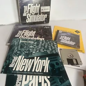Microsoft Flight Simulator 5.1 Complete In Box MS-DOS CD-ROM With Pilot Handbook - Picture 1 of 19