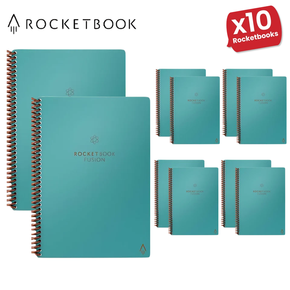 Bic Rocketbook Fusion Executive A5 Reusable Smart Notebook 42 Multi Notebook