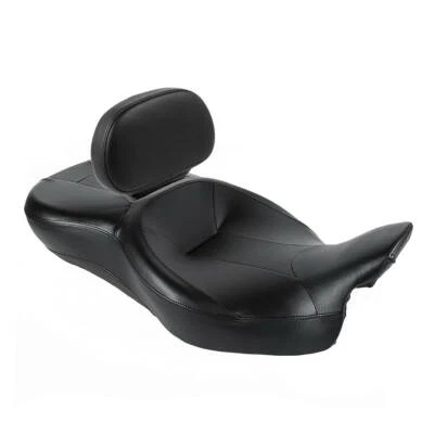 Asiento de pasajero de conductor 2-up con respaldo apto para Harley Touring Road Glide 09-23 Foto 1 de 4
