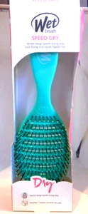 Wet Brush Speed Dry Detangler Ergonomic, Heat Flex Bristles, Blow Dry AQUA - Picture 1 of 1