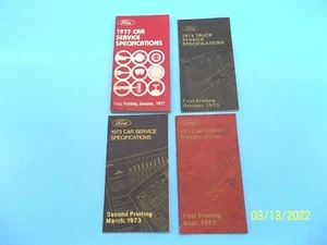 4 libros de servicio de colección 3 autos 1 camión (B-6) - Imagen 1 de 5