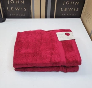 John Lewis 🎄 Egyptian Cotton Hand Towel, Claret 🔔 RRP £10.00 - Picture 1 of 6