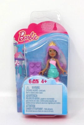 Mega Bloks Barbie Princess Mini Figure 6 Pieces Collection 1  Ages 4+ New/Sealed - Image 1 of 2