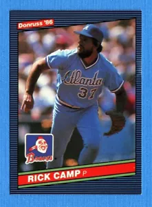 1986 Donruss #385 Rick Camp Atlanta Braves - Picture 1 of 1