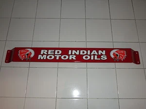 30'' Door push bar Red motor oil Retro Antique gasoline Advertising sign - Bild 1 von 2