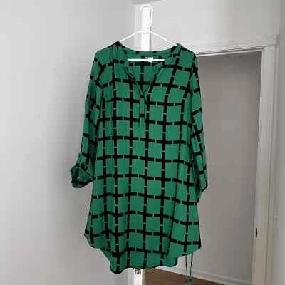 Vestido mujer merona negro verde talla M/M Foto 1 de 4