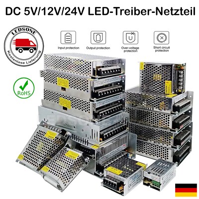 DC Schaltnetzteil 5V/12V/24V 1-60A – Vielseitiges Netzteil Für LED-Beleuchtung & Mehr