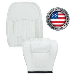 Front Seat Covers Leather Perforated White Fits 1996-1999 Pontiac Firebird Base - Bild 1 von 68