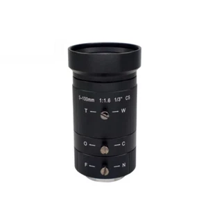 5-100mm zoom lens 20x manual 1/3-inch CS Mount telephoto camera lens 2MP - Picture 1 of 5