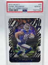 2022 Panini Select Daniel Bellinger RC Zebra Die Cut Case Hit SSP Concourse #84
