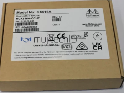 Mellanox MCX516A ConnectX-5 100GbE MCX516A-CCHT Dual-Port QSFP28 PCI-E NIC Card - Image 1 of 3