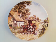 Vintage Wall Hanging Art Plate Bradex Royal Doulton At the Toll Gate Countryside
