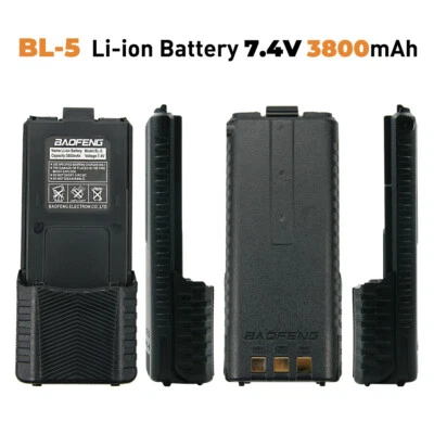 4X Baofeng 3800mAh UV-5R Extended Battery For 5RPlus BF-F8 V2+ BF-F9 RD-5R DM-5R - Image 1 of 4