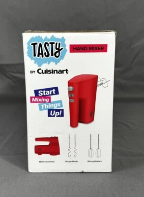 Tasty By Cuisinart Hand Mixer Red HM200TRD New Open Box - Image 1 of 4