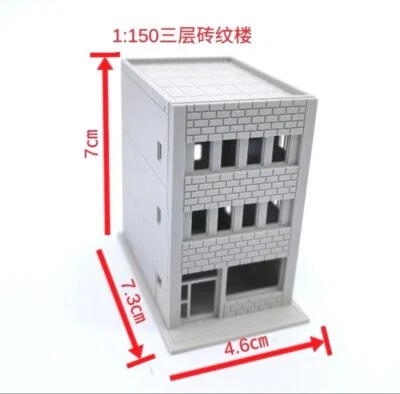 N Scale Diroama Outland Building Models Modern City House Office Building Model - Image 1 of 4