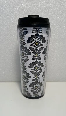 Vera Bradley FANFARE Vaso de Café de Viaje Bebida Fría Caliente Tapa Giratoria Taza Foto 1 de 4