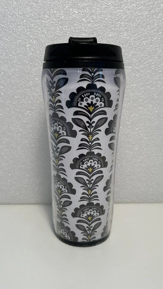 Vera Bradley FANFARE Vaso de Café de Viaje Bebida Fría Caliente Tapa Giratoria Taza Foto 1 de 4