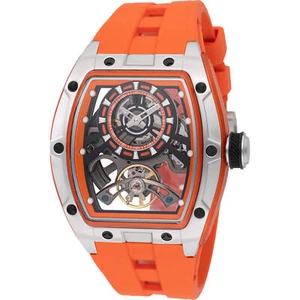 Invicta Men's Watch S1 Rally Automatic Orange Silicone Strap Chronograph 49034 - Picture 1 of 2