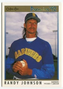1992 O-Pee-Chee Premier OPC #173 Randy Johnson Seattle Mariners - Foto 1 di 2