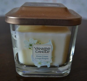 Yankee Candle Elevation SHEER LINEN 1 Stoppino Candela Profumata 96g, Rara - Foto 1 di 1