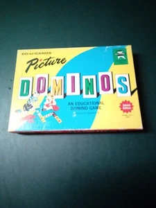 VTG Picture Dominoes Ed-U-Cards Game 111-PS (Complete) - Picture 1 of 5