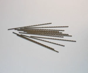 Cobalt Taper Length Drills 1.6mm 135° Gold 76mm OAL 45056 (12 Pcs) - Picture 1 of 1