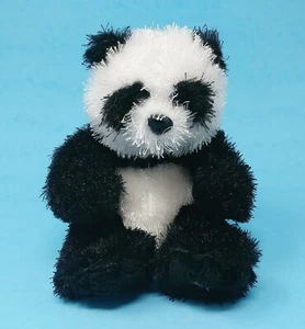 2008 Ganz Lil' Kinz 6” Panda Black White Plush Stuffed Animal Toy No Code - Picture 1 of 7