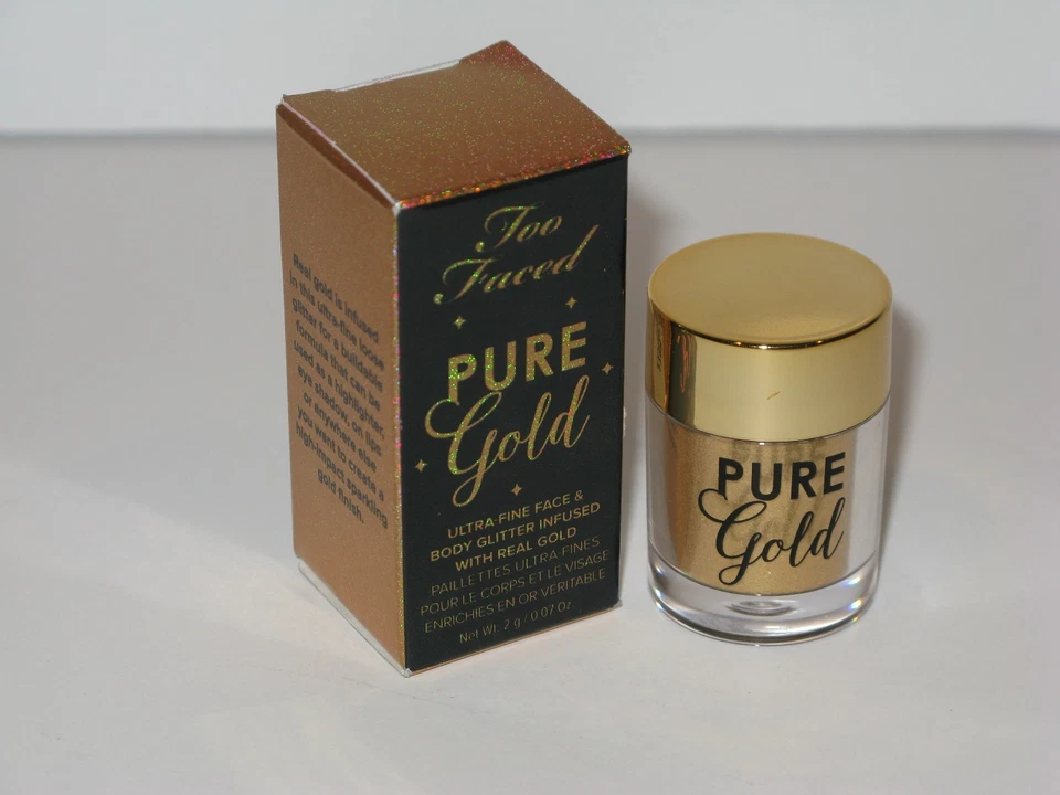 Too Faced Pure Gold Ultra-Fine Face & Body Glitter Infused with Real Gold.  - Image 1 of 1