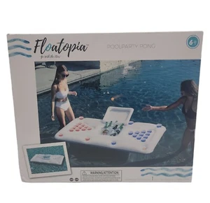 Pool Party Floating Beer Pong Cooler Float - Picture 1 of 17