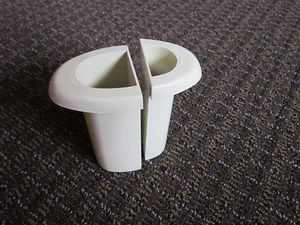 Oster Kitchen Center 2 piece Oval Food Pusher Replacement Part Almond FREE SHIP - Picture 1 of 8