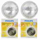 2 Pc Philips High Beam Headlight Bulbs For Jaguar Vanden Plas Xj Xj12 Xj6 Qo