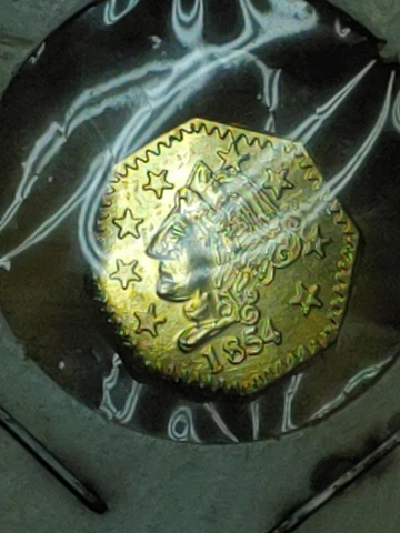 1854 California Gold Liberty 1/2 Dollar Token Souvenir Cover