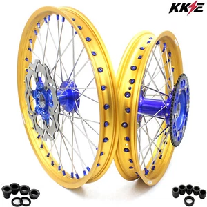KKE 21/19'' Cast Wheels Fit Yamaha YZ125 YZ250 1999-2016 YZ250F YZ450F 2003-2015 - Bild 1 von 12