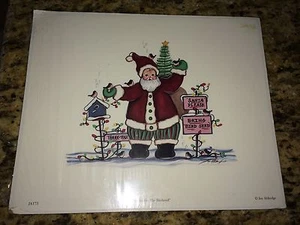 Santa "Thanks for the Birdseed by Joy Alldredge - Christmas 8 x 10 - Picture 1 of 6