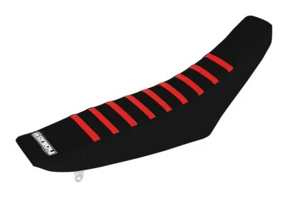 2004-2013 HONDA CRF 250 X CAPA DE ASSENTO por Enjoy MFG ALL BLACK com COSTELAS VERMELHAS #53 - Imagem 1 de 4