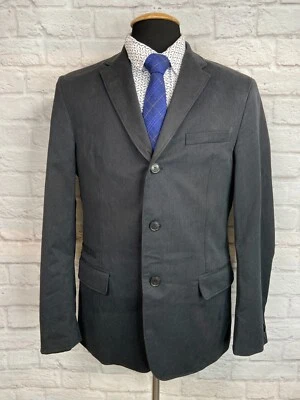 Abrigo Blazer Chaqueta Abrigo Deportivo HUGO BOSS Para Hombres Negro a Rayas TALLA 40R Foto 1 de 4
