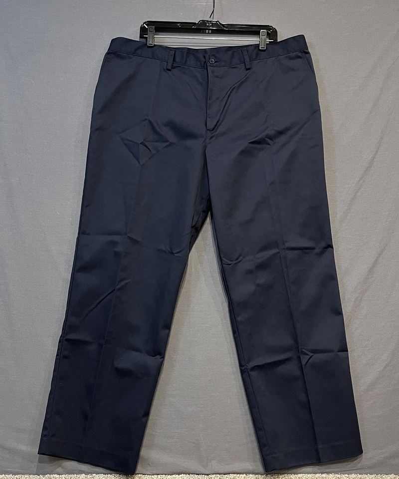 Edwards Utility Chino Flat Front Pants Men’s 40x30 Blue Uniform Work - Image 1 of 4