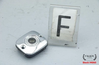 2006 Harley Street Glide Front Brake Master Cylinder Cover Lid CHROME #4060 - Image 1 of 4