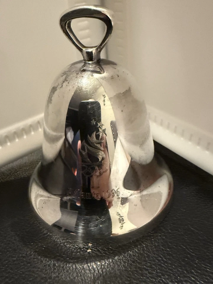 1996 Atlanta Georgia Olympics Silver Plated Dinner Bell - Image 1 of 4