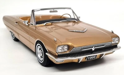 KK 1/18 Ford Thunderbird Convertible Gold Metallic 1966 Diecast Model Car - Image 1 of 4