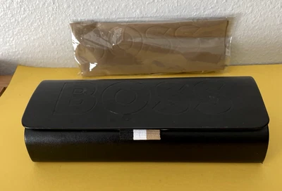 FUNDA RÍGIDA PARA GAFAS HUGO BOSS CON PAÑO DE LIMPIEZA LOGOTIPO BOSS sellado Foto 1 de 4