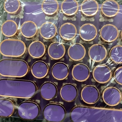 EWEADN Typewriter Style Mechanical Gaming Keyboard Wired Mechanical Keyboards….. - Image 1 of 4