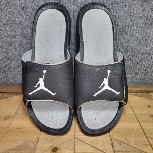 Nike Air Jordan Hydro 6 sandali slide uomo taglia 11 nero grigio 881473 011