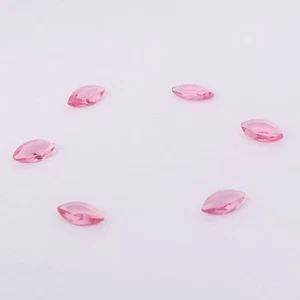 5.8 Ct./ 4 mm Marquise Cut Faceted Pink Topaz Loose Gemstones 6 Pcs Lot - Picture 1 of 7