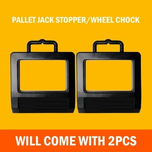 APOLLOLIFT 2PCS Pallet Jack Truck Stopper Chock Heavy Duty Wheel Chock Stopper - Picture 1 of 3