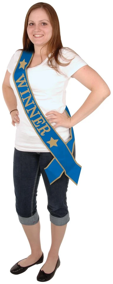 Faja de satén ganadora de tamaño 33" x 4" para Halloween - Beistle Foto 1 de 1