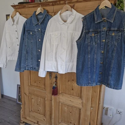 Konvolut Damenjeansjacken/Weste, 44/46, super  Zustand! - Bild 1 von 4