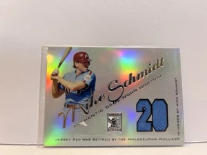 2001 Topps Tribute Mike Schmidt Game Used Patch Retired Jersey Card RJ MSB - Picture 1 of 2