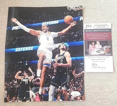 JALEN WILLIAMS SIGNED 8X10 PHOTO OKLAHOMA CITY THUNDER JSA AUTHENTICATED#CB76769 - Image 1 of 3